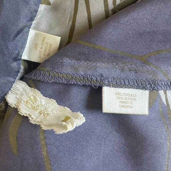 Anthropologie Silk Eloise Floral Kimono Robe Dress Tie Waist Size Medium - Picture 10 of 10